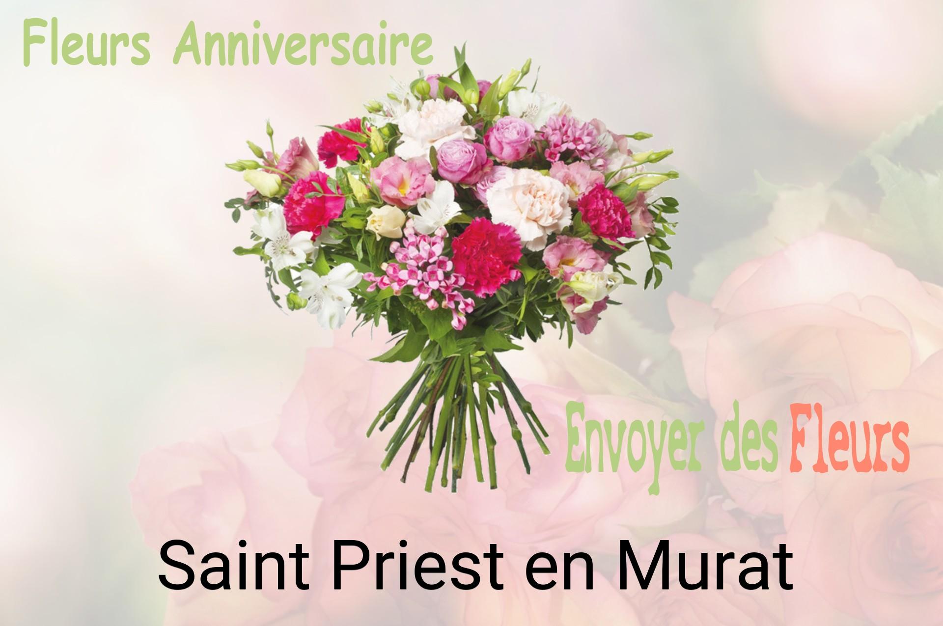 Bouquet de fleurs d’anniversaire livré à Saint-Priest-en-Murat